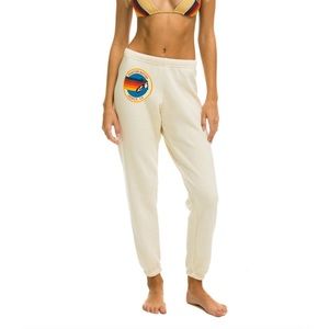 Aviator nation white logo sweatpants